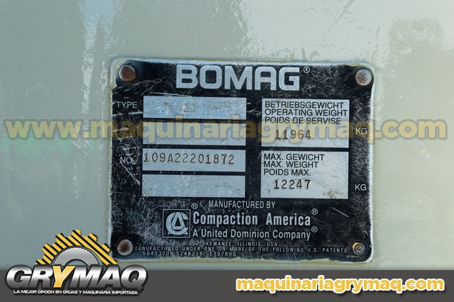 Compactador Bomag BW11R-H 2001